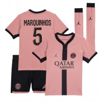 Paris Saint-Germain Marquinhos #5 Replica Third Minikit 2024-25 Short Sleeve (+ pants)